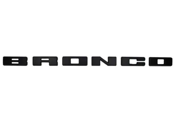 Ford Racing 2021+ Bronco Grille Lettering Overlay Kit - Black image 2