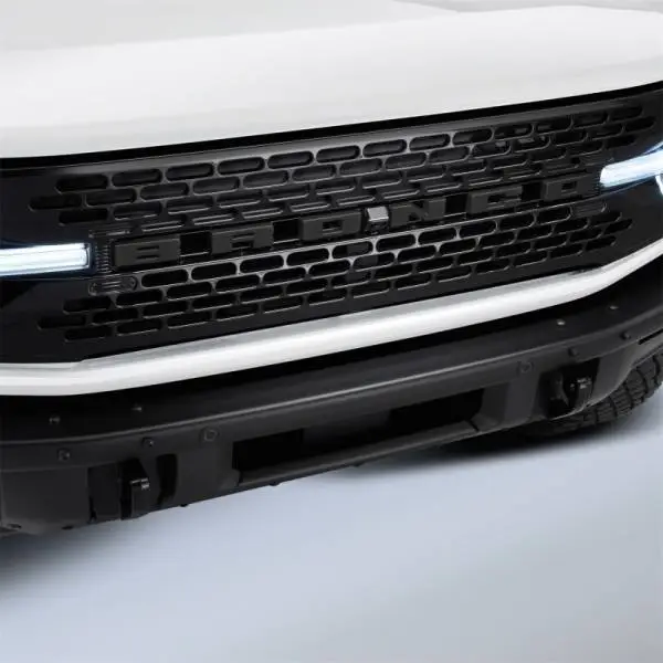 Ford Racing 2021+ Bronco Grille Lettering Overlay Kit - Black image 3