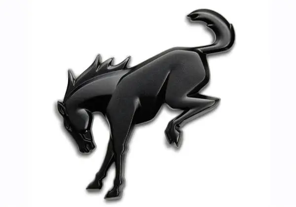 Ford Racing Bronco Rear Emblem - Matte Black image 3