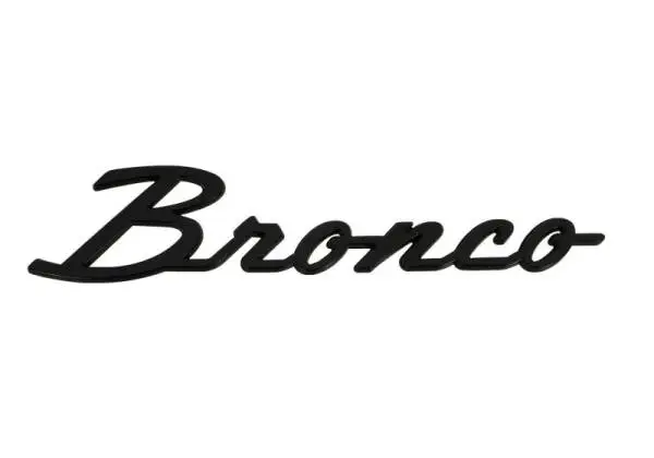 Ford Racing 21-24 Bronco Classic Script Fender Badge Kit - Gloss Black image 10