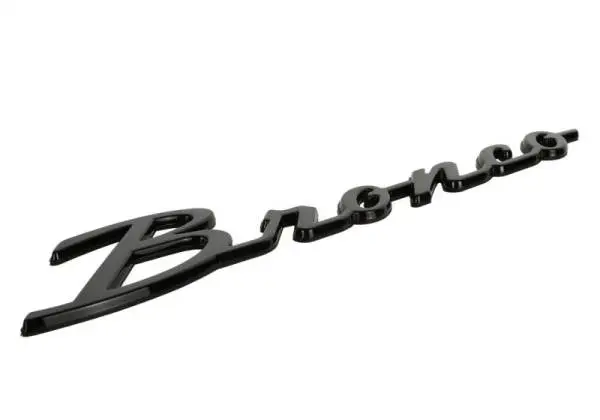 Ford Racing 21-24 Bronco Classic Script Fender Badge Kit - Gloss Black image 14