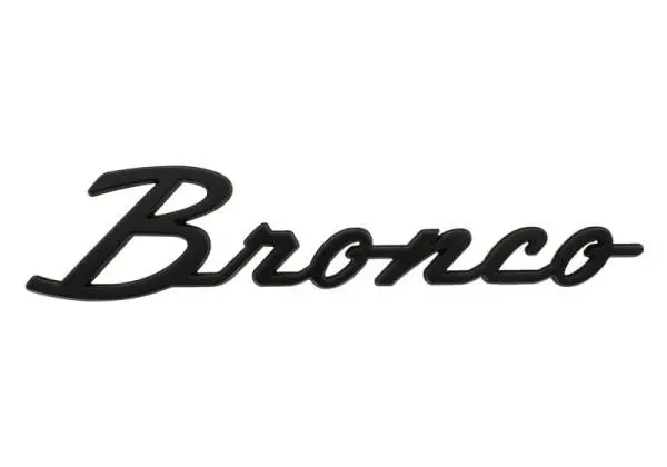 Ford Racing 2021+ Bronco Classic Script Fender Badges - Matte Black (Pair) image 3