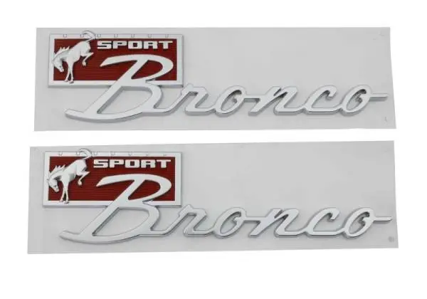 Ford Racing Bronco Sport Script Fender Badge Kit image 3