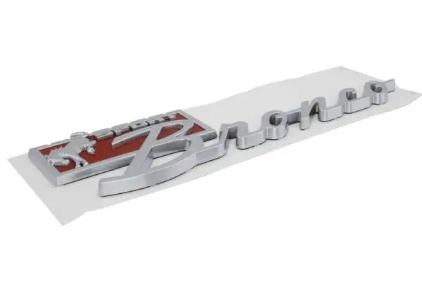 Ford Racing Bronco Sport Script Fender Badge Kit image 4
