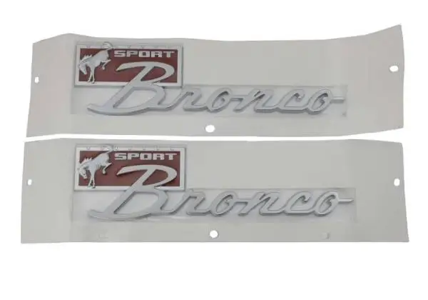 Ford Racing Bronco Sport Script Fender Badge Kit image 8
