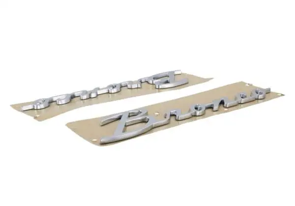 Ford Racing 21-23 Bronco Script Fender Badge - Silver image 10