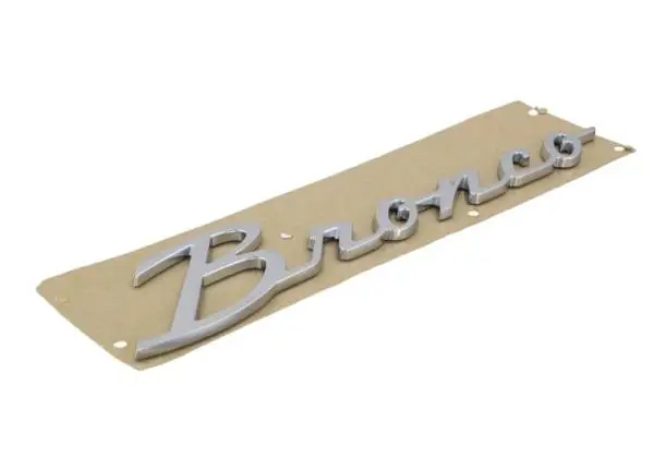 Ford Racing 21-23 Bronco Script Fender Badge - Silver image 11