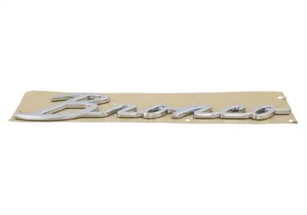 Ford Racing 21-23 Bronco Script Fender Badge - Silver image 12