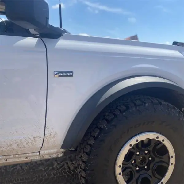 Ford Racing Bronco/Bronco Sport G.O.A.T. Badge - Black/Chrome image 3