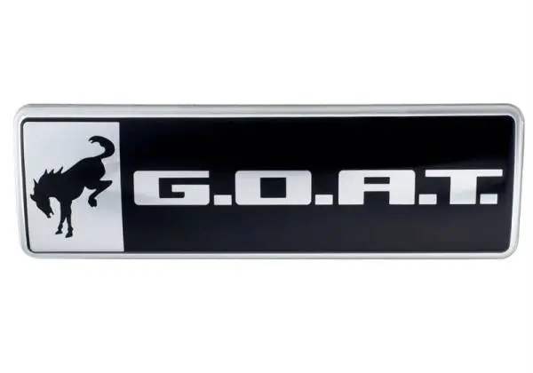 Ford Racing Bronco/Bronco Sport G.O.A.T. Badge - Black/Chrome image 5