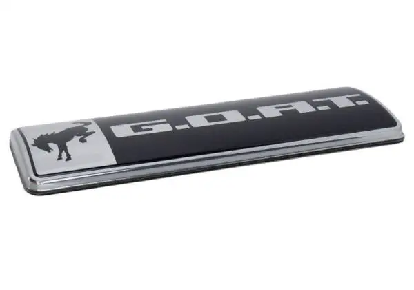 Ford Racing Bronco/Bronco Sport G.O.A.T. Badge - Black/Chrome image 6