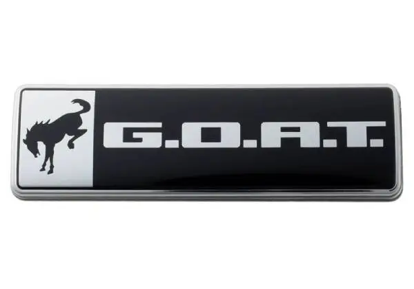 Ford Racing Bronco/Bronco Sport G.O.A.T. Badge - Black/Chrome image 7
