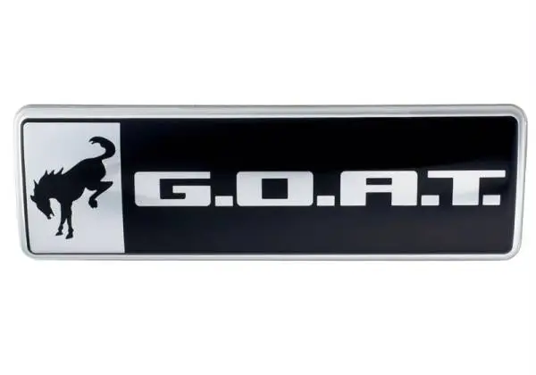 Ford Racing Bronco/Bronco Sport G.O.A.T. Badge - Black/Chrome image 8