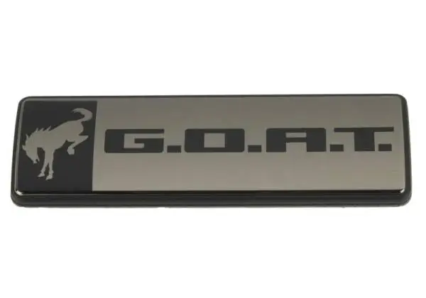 Ford Racing Bronco/Bronco Sport G.O.A.T. Badge - Black/Black image 2