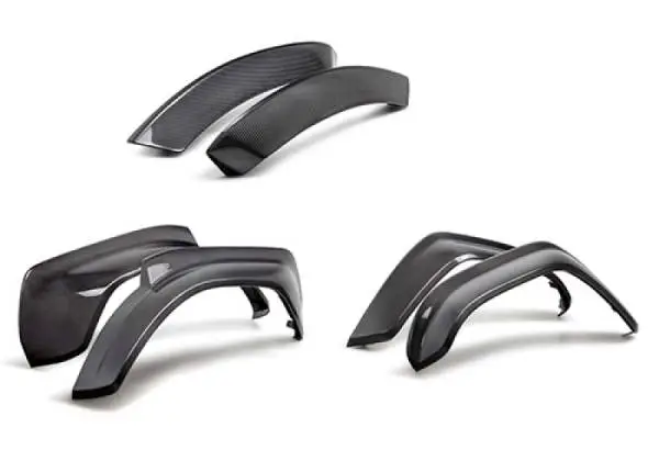 Ford Racing 22-24 Bronco Raptor Carbon Fiber Fender Flare Set - Gloss Finish image 2