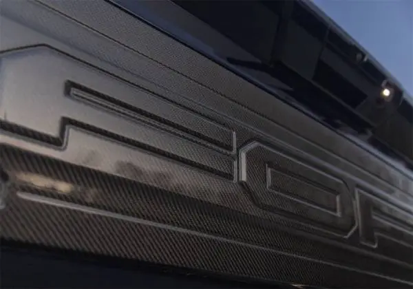 Ford Racing 21-24 Ford F150 Raptor Carbon Fiber Tailgate Panel - Gloss image 3