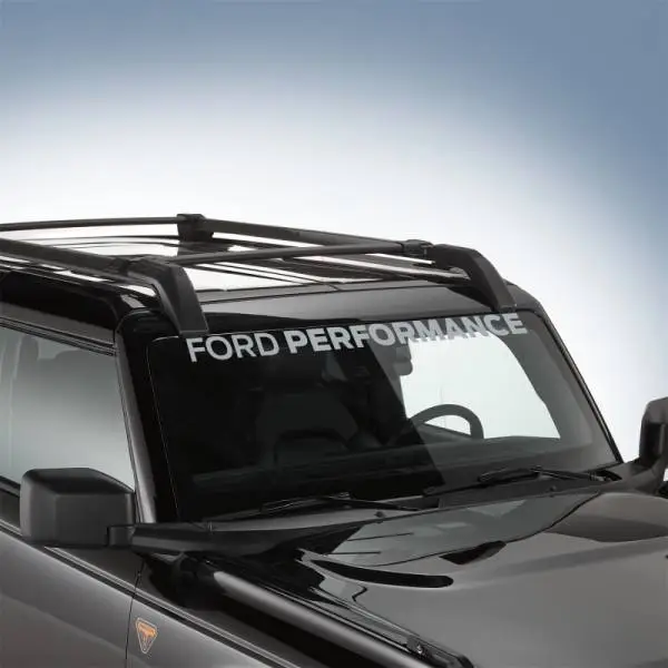 Ford Racing Ford Performance Bronco Windshield Banner - Silver image 2
