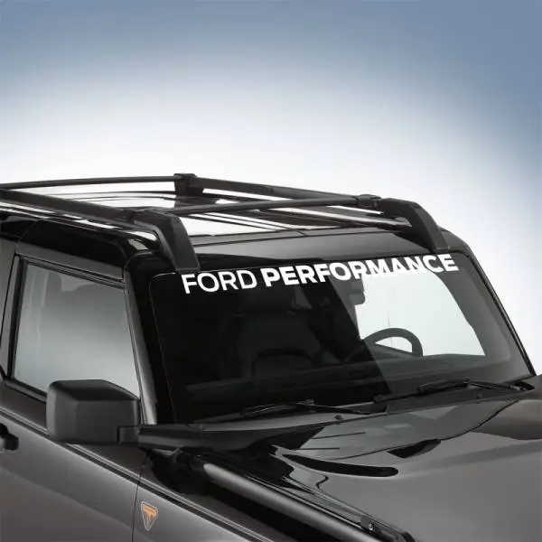 Ford Racing Ford Performance Bronco Windshield Banner - White image 2