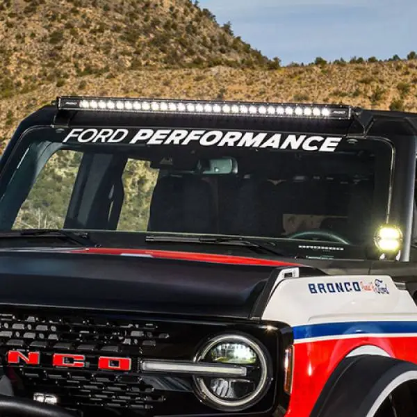 Ford Racing Ford Performance Bronco Windshield Banner - White image 8