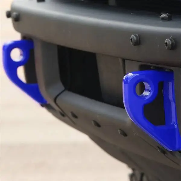 Ford Racing 2021+ Bronco Front Bumper Tow Hooks - Blue (Pair) image 2