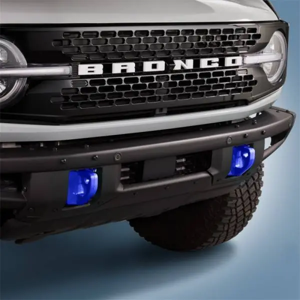 Ford Racing 2021+ Bronco Front Bumper Tow Hooks - Blue (Pair) image 3