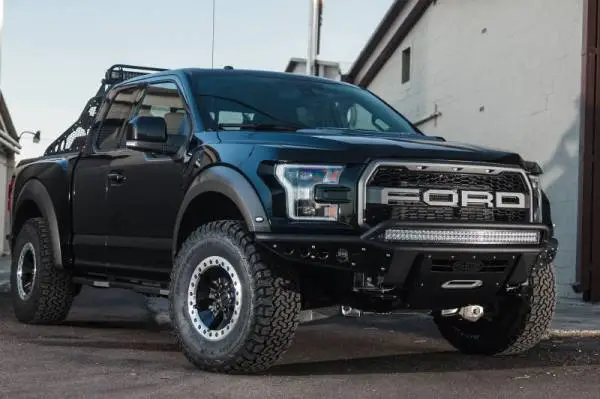 Addictive Desert Designs 17-18 Ford F-150 Raptor Stealth R Front Bumper w/ Winch Mount image 3