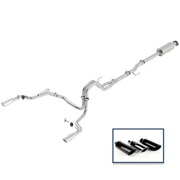 Ford Racing 15-18 F-150 5.0L Cat-Back Extreme Exhaust System Rear Exit w/ Chrome Tips image 2