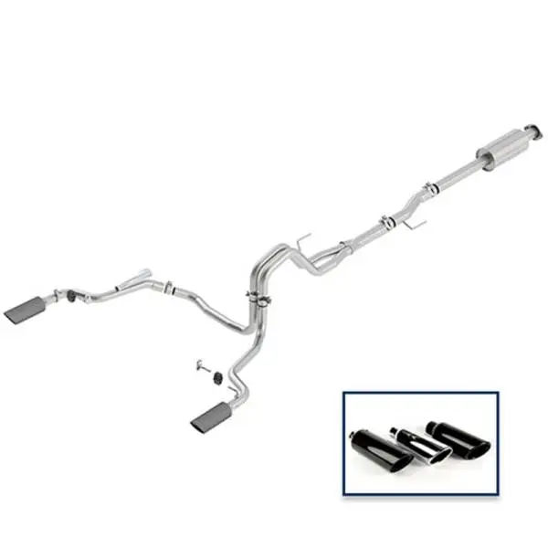 Ford Racing 15-18 F-150 5.0L Cat-Back Extreme Exhaust System Rear Exit w/ Carbon Fiber Tips image 3