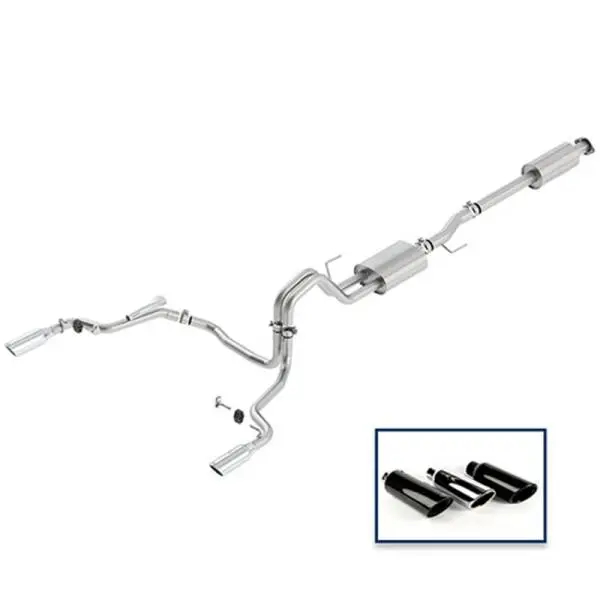Ford Racing 15-18 F-150 5.0L Cat-Back Sport Exhaust System - Rear Exit Chrome Tips image 3