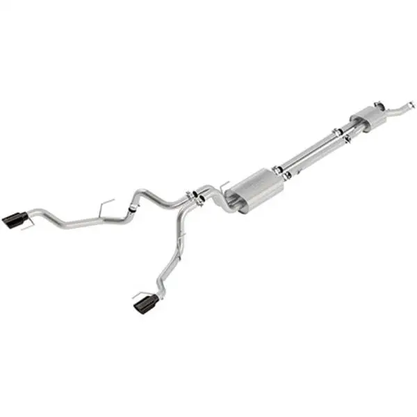 Ford Racing 2017 F150 Raptor 3.5L Sport Cat-Back Exhaust System Dual Rear Exit w/ Black Tips image 3