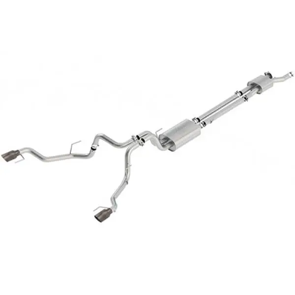 Ford Racing 2017 F150 Raptor 3.5L Sport Cat-Back Exhaust System Dual Rear Exit w/ Carbon Fiber Tips image 3