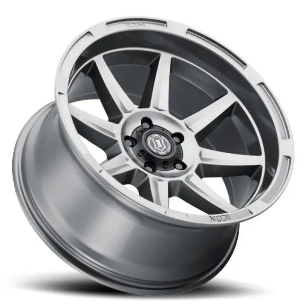 ICON Bandit 20x10 6x5.5 -24mm Offset 4.5in BS Gunmetal Wheel image 3