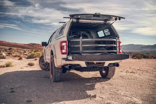 AMP Research 16-22 Toyota Tacoma Bedxtender HD Sport - Silver image 2