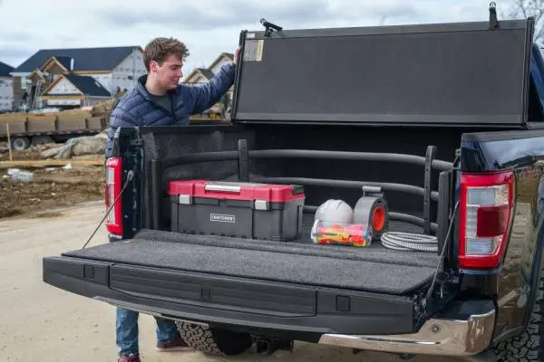 AMP Research 04-22 Ford F-150 Bedxtender HD Sport - Black (Optional No-Drill Brkt 74602-01A) image 2