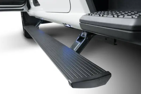 AMP Research 19-21 Chevy Silverado 1500 Crew Cab PowerStep Plug N Play - Black (w/OEM Illumination) image 9