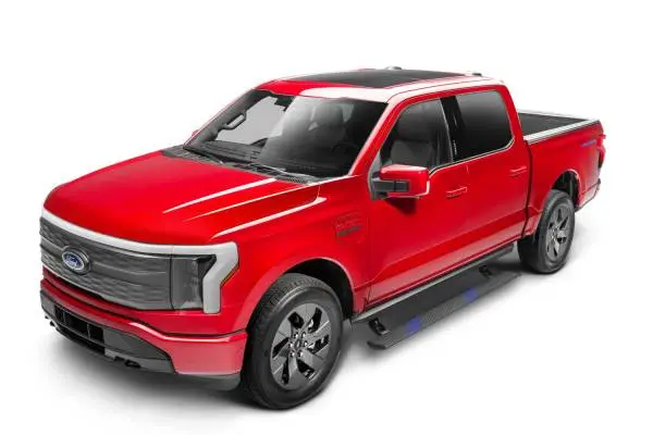 AMP Research 2021 Ford F-150 SuperCrew & 22-23 F-150 Lightning CC PowerStep XL - Black image 8