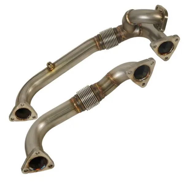 BD Diesel 08-10 Ford F-250/F-350/F-450/F-550 Powerstroke 6.4L Up Pipes Kit w/Manifold Set image 7