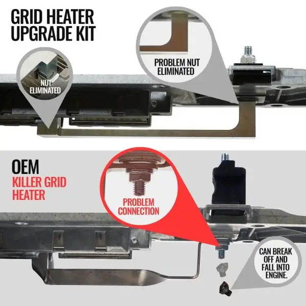 BD Diesel 11-24 Dodge (Ram) 2500/3500 6.7L Cummins Killer Grid Heater Upgrade Kit image 6
