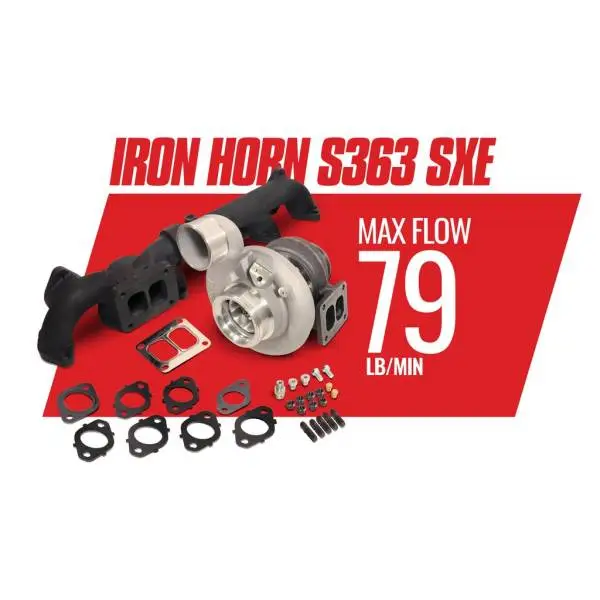BD Diesel Iron Horn 5.9L Turbo Kit S363SXE/76 0.91AR Dodge 03-07 image 5