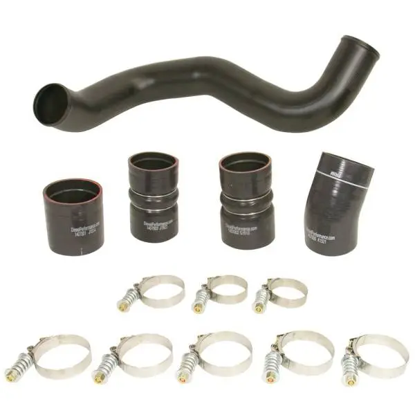 BD Diesel Intercooler Hose & Clamp Kit w/Intake Pipe - 2003-2007 Ford 6.0L PowerStroke image 2