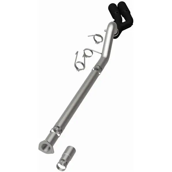 MagnaFlow 08-18 Ford F-250/F-350/F-450 4.6L/6.7 DPF-Back Black 4in Dual Single Rear Exit image 3
