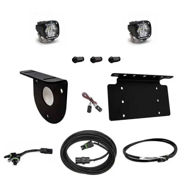 Baja Designs 2021+ Ford Bronco Dual S1 Sport W/C Reverse Kit w/Lic Plate w/Upfitter