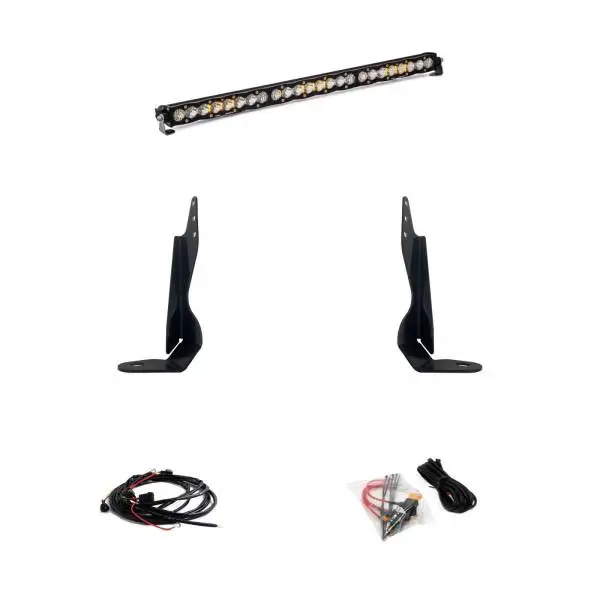 Baja Designs 2020+ GMC 2500/3500 30in Grille LED Light Bar Kit S8 Driving Combo image 3