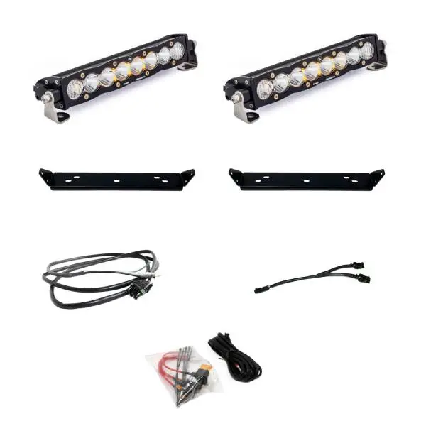 Baja Designs 2021+ Ford Raptor S8 Behind Grill Kit -10in. Clear D/C