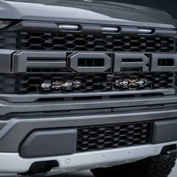 Baja Designs 2021+ Ford Raptor S8 Behind Grill Kit -10in. Amber D/C image 2
