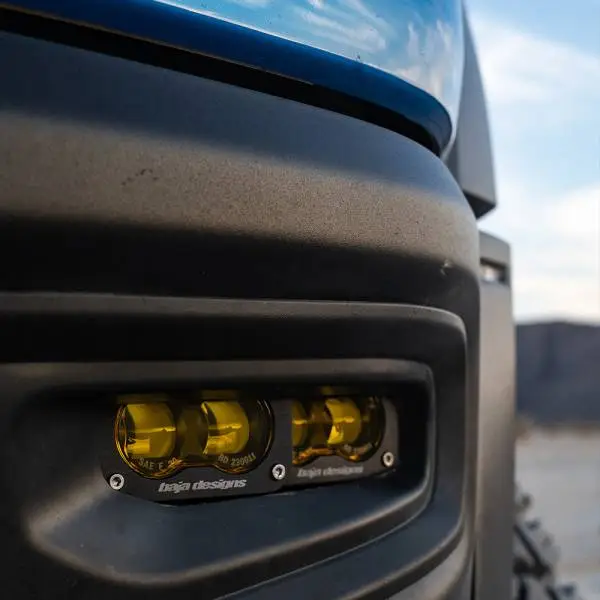 Baja Designs 19-22 Dodge RAM 1500 Rebel / 21-22 1500 TRX S2 SAE Dual Fog Pocket Light Kit - Amber image 2