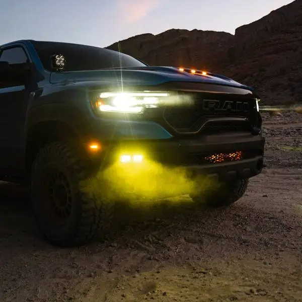 Baja Designs 19-22 Dodge RAM 1500 Rebel / 21-22 1500 TRX S2 SAE Dual Fog Pocket Light Kit - Amber image 3