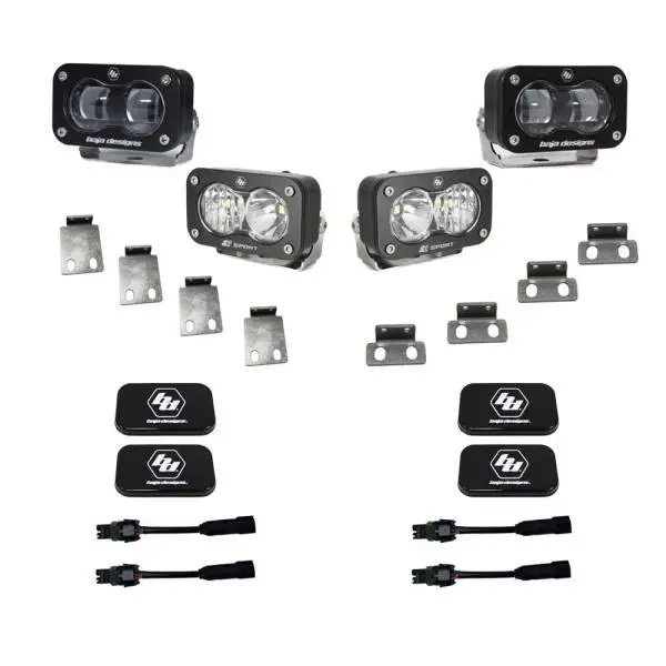 Baja Designs 21+ Ford Raptor/Bronco S2 SAE Pro Fog Pocket Light Kit