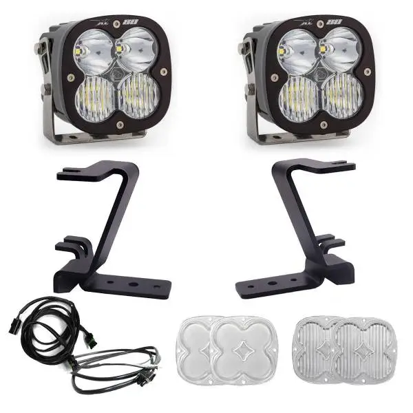 Baja Designs 2023+ Ford F250/F350 Super Duty XL80 Drive/Combo A-Pillar Kit - White