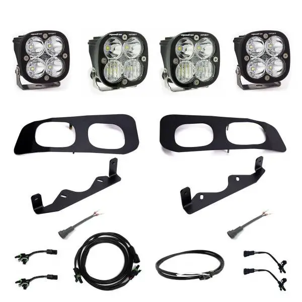 Baja Designs 2023+ Ford F-250/350 Super Duty Squadron Sport Dual Fog Pocket Light Kit w/ Upfitter